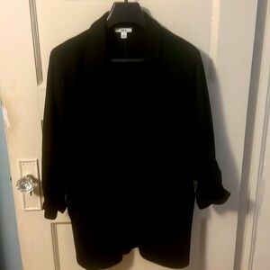 Bar III Women’s open front, shawl collar Black Professional Blazer Suit Jacket L